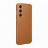 Original Galaxy S23 Plus Cover Leather Cover Camel