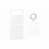 Original Galaxy Z Flip 3 Cover Clear Cover with Ring Transparent Klar