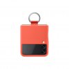 Original Galaxy Z Flip 3 Cover Silicone Cover with Ring Coral