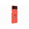 Original Galaxy Z Flip 3 Cover Silicone Cover with Ring Coral