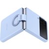 Original Galaxy Z Flip 4 Cover Silicone Cover with Ring Arctic Blue