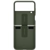 Original Galaxy Z Flip 4 Cover Silicone Cover with Ring Khaki