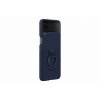 Original Galaxy Z Flip 4 Cover Silicone Cover with Ring Navy