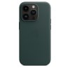 Original iPhone 14 Pro Max Cover Leather Case MagSafe Forest Green