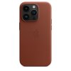 Original iPhone 14 Pro Max Cover Leather Case MagSafe Umber