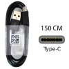 EP-DW700CBE Data- och LaddningsKabel USB till USB Type-C 1.5m Sort