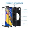 Lenovo Tab M10 Plus TB-X606F Cover Rainproof Rugged Case Hand Strap Kickstand