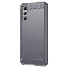 Samsung Galaxy A04s/Galaxy A13 5G Cover Børstet Karbonfibertekstur Grå
