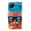 Samsung Galaxy A12 Etui Motiv Kat Med Solbriller