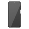 Samsung Galaxy A12 Cover Dækmønster Stativfunktion Sort