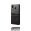 Samsung Galaxy A20E Cover Kortholder PU-læder Sort