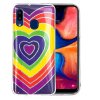 Samsung Galaxy A20e Cover Motiv Farverig Hjertemønster