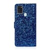 Samsung Galaxy A21s Etui Glitter Stribe Blå