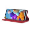 Samsung Galaxy A21s Etui med Kortholder Flip Rød