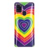 Samsung Galaxy A21s Cover Motiv Farverig Hjertemønster