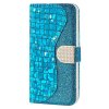 Samsung Galaxy A22 4G Etui Glitter Stribe Blå