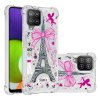 Samsung Galaxy A22 4G Cover Flydende Glitter Motiv Paris
