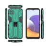 Samsung Galaxy A22 5G Cover Stativfunktion Metalplade Grøn