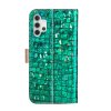 Samsung Galaxy A32 5G Etui Krokodillemønster Glitter Grøn