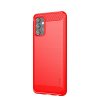 Samsung Galaxy A32 5G Cover Børstet Karbonfibertekstur Rød