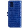 Samsung Galaxy A41 Etui Krokodillemønster Blå