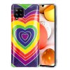 Samsung Galaxy A42 5G Cover Motiv Farverig Hjertemønster