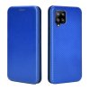 Samsung Galaxy A42 5G Etui Kulfibertekstur Blå
