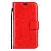 Samsung Galaxy A5 2017 Plånboksfodral Lädertextur Röd