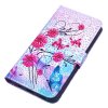 Samsung Galaxy A50 Plånboksetui PU-læder Motiv Blommor och Fjäril
