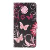 Samsung Galaxy A50 Plånboksetui PU-læder Motiv Fjärilar och Blommor