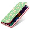 Samsung Galaxy A51 Etui Glitter Blomstermønster Grøn