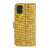 Samsung Galaxy A51 Etui Krokodillemønster Glitter Guld