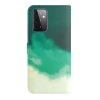 Samsung Galaxy A52/A52s 5G Etui Akvarellmønster Mørkegrøn