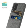 Samsung Galaxy A52/A52s 5G Cover Kortholder til to kort Stof Grå