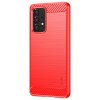 Samsung Galaxy A53 5G Cover Børstet Karbonfibertekstur Rød