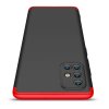 Samsung Galaxy A71 Cover Tredelt Sort Rød