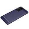 Samsung Galaxy A82 5G Cover Børstet Karbonfibertekstur Blå