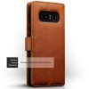Samsung Galaxy Note 8 Äkta Läder Plånboksfodral Ljusbrun
