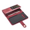 Samsung Galaxy S10 Plånboksetui Kortholder til 12 kort Löstagbart Cover Rød