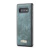 Samsung Galaxy S10 Plus Mobilplånbok Bondet læder Löstagbart Cover Blå