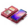 Samsung Galaxy S10 Plus Mobilplånbok Bondet læder Löstagbart Cover Rød