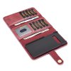 Samsung Galaxy S10 Plus Plånboksetui Kortholder til 12 kort Löstagbart Cover Rød