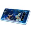 Samsung Galaxy S10 Cover TPU Gulddetaljer Motiv Fjärilar Blått
