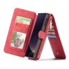 Samsung Galaxy S10E Mobilplånbok Bondet læder Flip Löstagbart Cover Rød