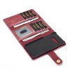 Samsung Galaxy S10E Plånboksetui Kortholder til 12 kort Löstagbart Cover Rød