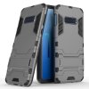 Samsung Galaxy S10E Cover Armor Hård Plastikik Stativfunktion Grå