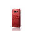 Samsung Galaxy S10E Cover PU-læder Kortholder Rød