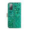 Samsung Galaxy S20 FE Etui Krokodillemønster Glitter Grøn