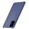 Samsung Galaxy S20 Plus Cover Krokodillemønster Mørkeblå