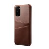 Samsung Galaxy S20 Cover Kortholder til to kort Mørkebrun